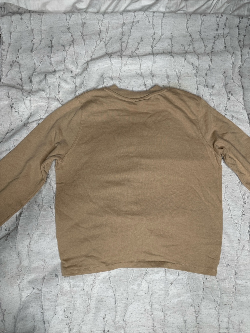 H&M Twist-Front Crewneck Sweatshirt in Taupe - Picture 5 of 7